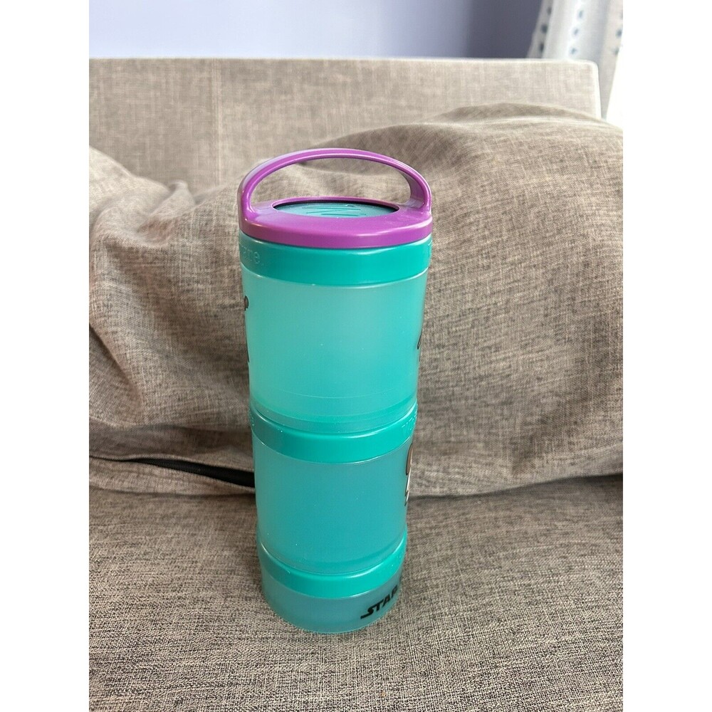 Whiskware Snacking Container Star Wars Leia Rey Portable Stackable Purple Lid - Picture 4 of 8